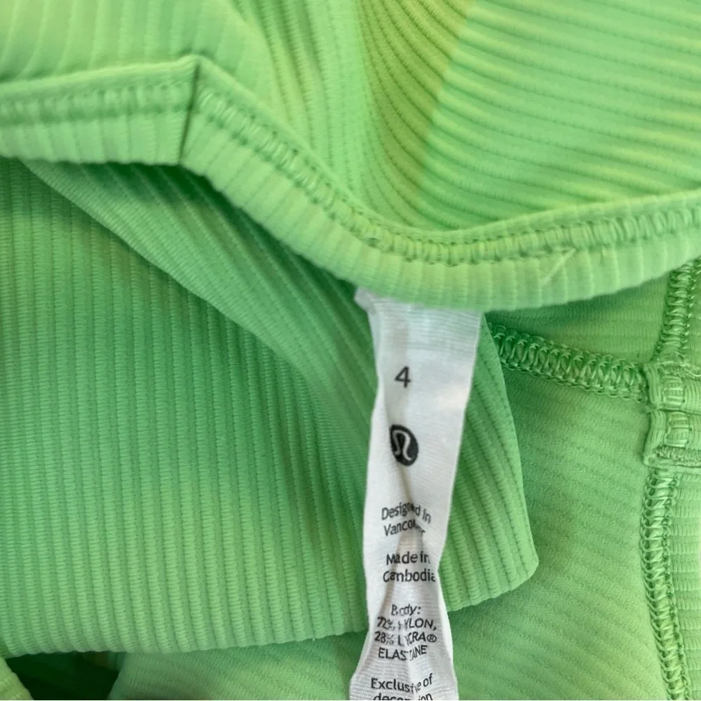 Lululemon scream green power pivot tank top 4